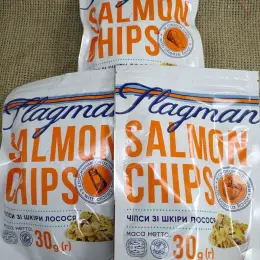 Flagman Salmon Chips - чипсы из кожи лосося