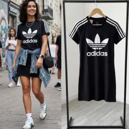 Сукня Adidas Originals чорна підліткова