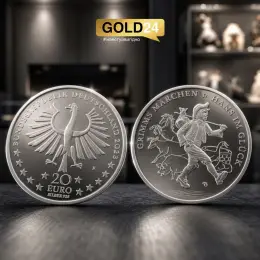 Монета срібна «Казки Грімма - Гансове щастя» 2023 Німеччина 925 проба 18г