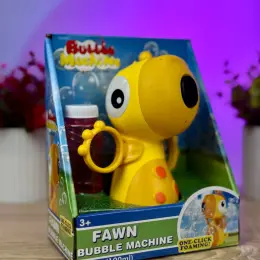Автоматична машинка для бульбашок "Fawn Bubble Machine" з підсвічуванням та музикою