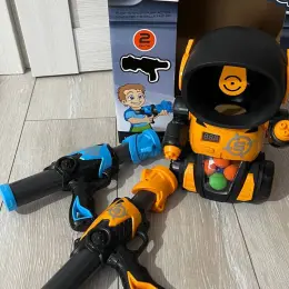 Автомат Power Popper Gun з мішенню, 24 м'яких м'ячики, на батарейках