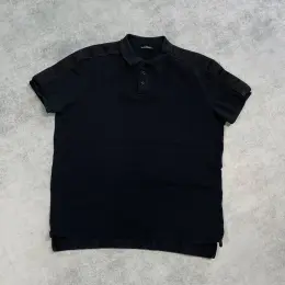 Balmain Black Men's Polo T-Shirt Size S