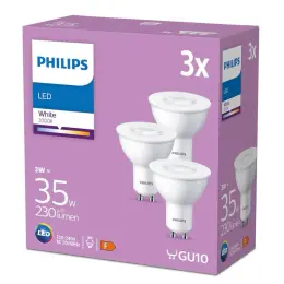 Лампочки LED Philips GU10 White 3000K 3x 3W 35W