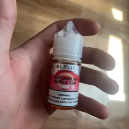 Рідини для вейпа Elfliq Watermelon Bubble Gum та Apple Peach