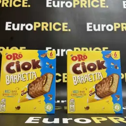 Батончики Oro Ciok Barretta з какао кремом та злаками 162г