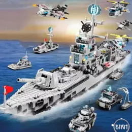 Конструктор військовий корабель 6-в-1, 1134 деталі