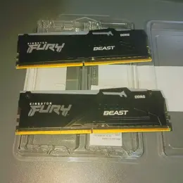 Оперативная память Kingston DDR5 16GB (2x8GB) 5200MHz FURY Beast RGB Black