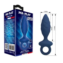 Анальна пробка MR. PLAY з кільцем, розмір S, силікон, 11.5 см