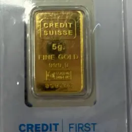 Золотий зливок Credit Suisse 5г