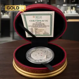 Срібна монета "Лаврове дерево" Ніуе 56.56г Ag 925