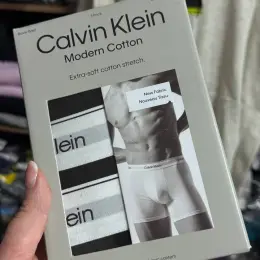 Чоловічі боксери Calvin Klein (3 шт) чорні, подовжені