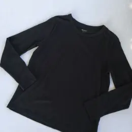 Базовый черный лонгслив из Германии M/L