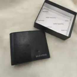 Valentino Кошелек кожаный черный
