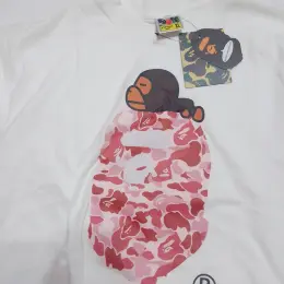 Футболка BAPE ABC Camo Milo On Big Ape Head біла XL (фактично L)