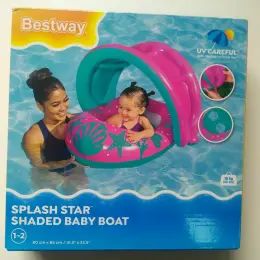 Bestway Круг для плавання з дахом Splash Star Shaded Baby Boat 1-2 роки