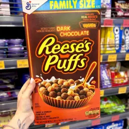 Сухий сніданок Reese's Puffs Dark Chocolate з арахісовою пастою 558,5г