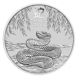 2025 Australia 2 oz Silver Lunar Snake BU (Series III)