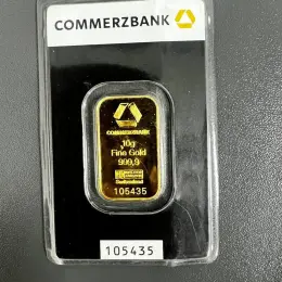 Золотий зливок Commerzbank 10г Fine Gold 999.9
