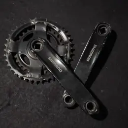 Шатуни Shimano 2 зірки під квадрат