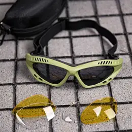 Тактичні захисні окуляри зі змінними лінзами, вентильовані