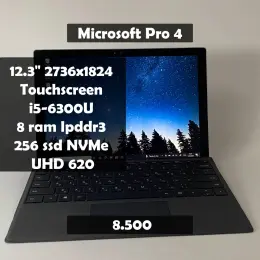 Microsoft Surface Pro 4 Intel Core i5-6300U 8GB RAM 256GB SSD