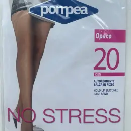 Панчохи Pompea No Stress Opaco 20 DEN на силіконі S/M