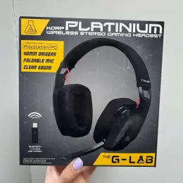 Беспроводная игровая гарнитура The G-Lab Korp Platinum для PlayStation/PC