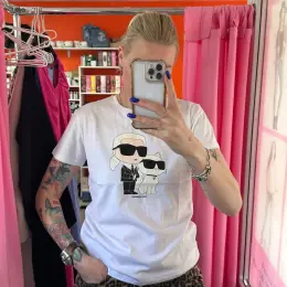 Жіноча футболка Karl Lagerfeld з бавовни