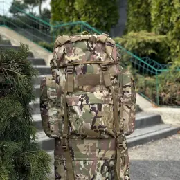 Тактичний рюкзак 80л та 120л з алюмінієвою рамою, водовідштовхувальний Оксфорд, Molle, гідратор, анатомічні лямки