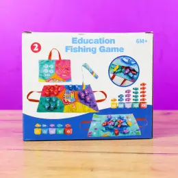 Текстильна риболовля "Education Fishing Game" з м'якими рибками та вудочкою