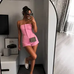 Розовый комбинезон женский S/M