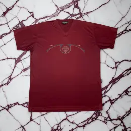 90s Versace Jeans Couture спортивна нейлонова футболка з медузою L-XL
