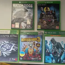 Игры для Xbox: Addam's Family, Assassin's Creed IV, Borderlands 3, Saints Row The Third, Watch Dogs
