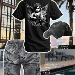 Летний сет Combat Iron Apparel: футболка, кепка, шорты