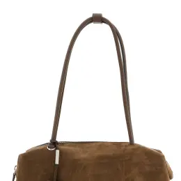 Сумка через плече Max Mara «Mxaholdallsling» коричнева шкіряна
