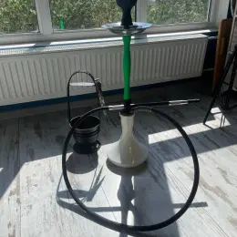 Кальян Karma зеленый с белой колбой