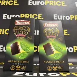 Шоколад Torras Zero Negro & Menta без цукру 125г