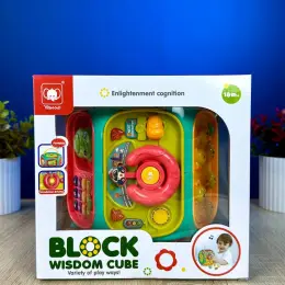 Развивающий многогранник "BLOCK WISDOM CUBE" с английским языком, пианино, телефоном и магнитной игрой
