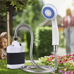 Туристичний портативний душ від акумулятора з насосом Hotel Q16H OUTDOOR SHOWER Чорний