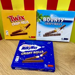 Батончики Bounty / Milky Way / Twix Crispy Rolls 112.5г