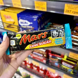 Батончик Mars Salted Caramel Hi-Protein Low Sugar 55г