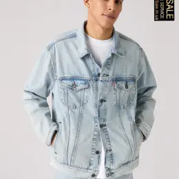 Чоловіча джинсова куртка Levi's® RELAXED FIT TRUCKER світло-блакитна