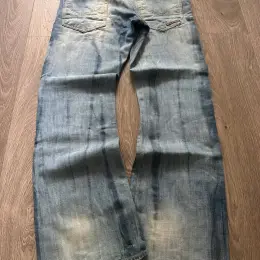 Bootcut jeans ice pattern