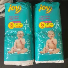Підгузки-трусики Joy, розмір 5, 11-15 кг, 2 упаковки