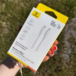 Кабель Baseus Silky Series Fast Charging Type-C to Type-C 100W (1m)