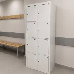 Металевий локер на 8 комірок 180х80х50см