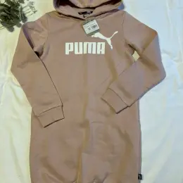 Сукня-худі Puma ESS Logo Hooded Dress рожева на зріст 152 см