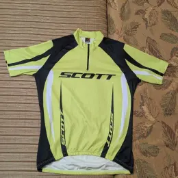 Спортивні велофутболки SCOTT (жовта та чорна)