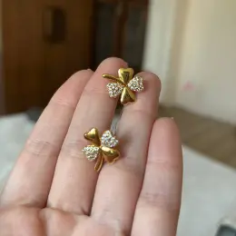 Серебряные серьги в позолоте