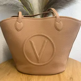 Valentino Bags Special Covent Set Tote карамельна сумка з косметичкою